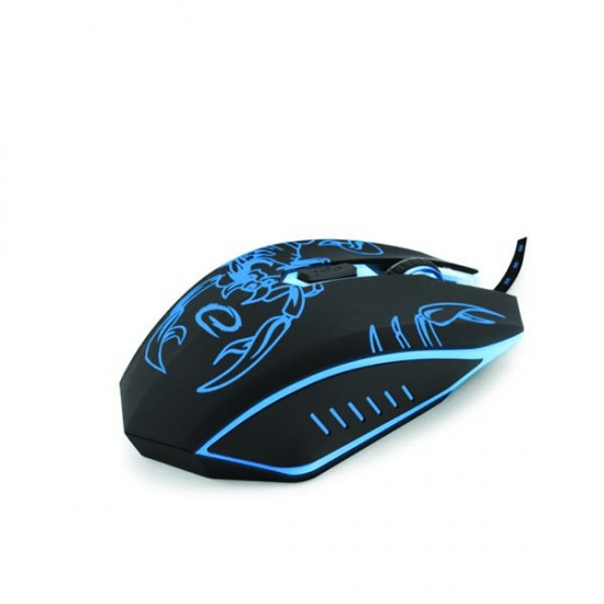 Scorpio Ποντίκι Υπολογιστή και Gaming ενσύρματο μαύρο/μπλε